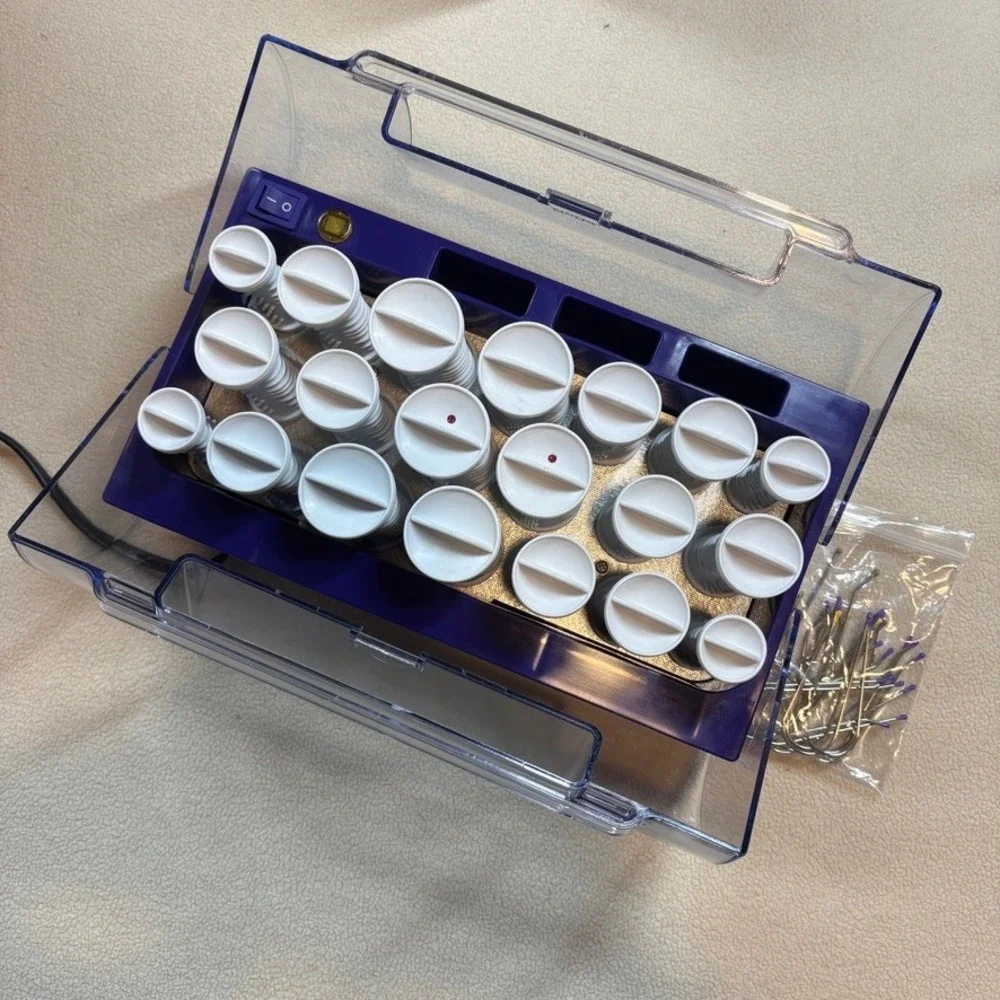 Hot Tools Professional Hotsetter 20‎ Ribbed Rollers Purple Model 1321 Works READ